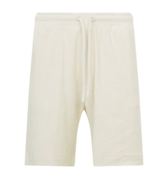 BOSS Cotton Terry Shorts - Ecru