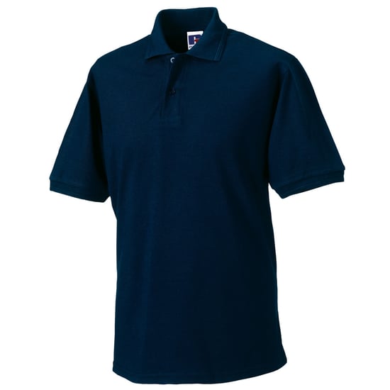 Russell Mens Polycotton Pique Hardwearing Polo Shirt (French Navy) - Image 1