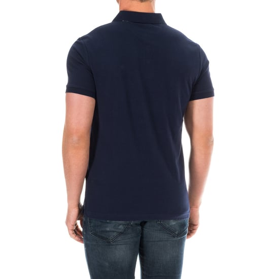 Men's short-sleeved polo shirt with lapel collar HM561798