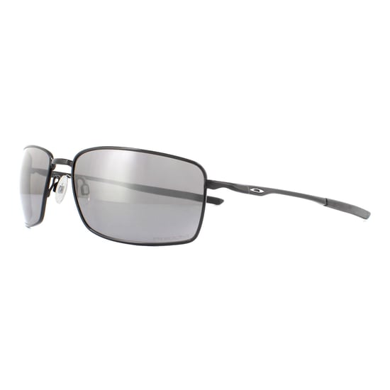 Oakley Wrap Mens Polished Black Prizm Black Sunglasses