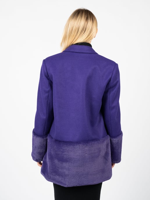 Silvian Heach Coat Nichiren Woman's Purple - Image 4