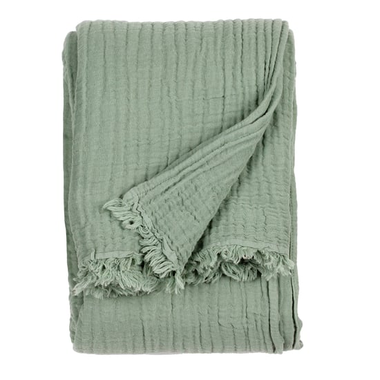 Yard Lark Crinkle Cotton Fringed Throw - Image 2