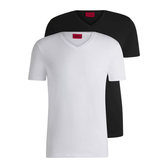 Men's Hugo 2 Pack of V-Neck T-Shirts in Multi colour - Image 1