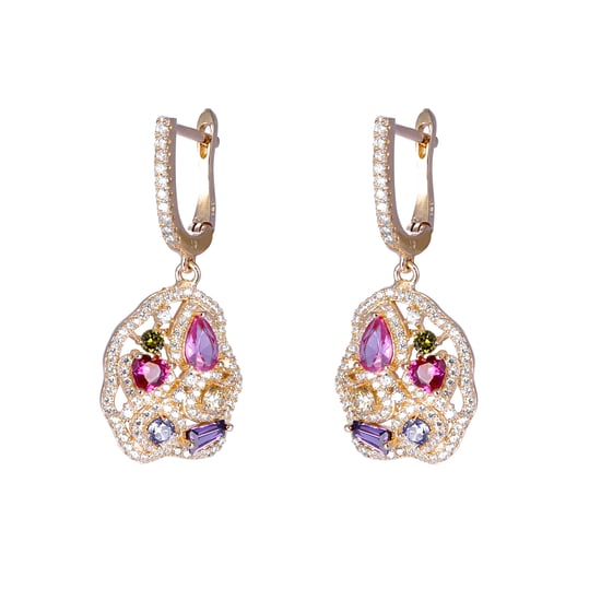 Orphelia 'Marosetti' Women's 925 Sterling Silver Drop Earrings - Rose ZO-7427/RG