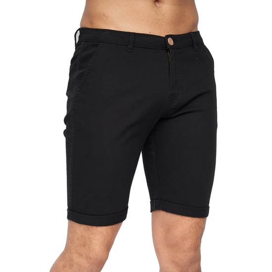 Crosshatch Heren Sinwood Chino Shorts (Zwart) - Image 1