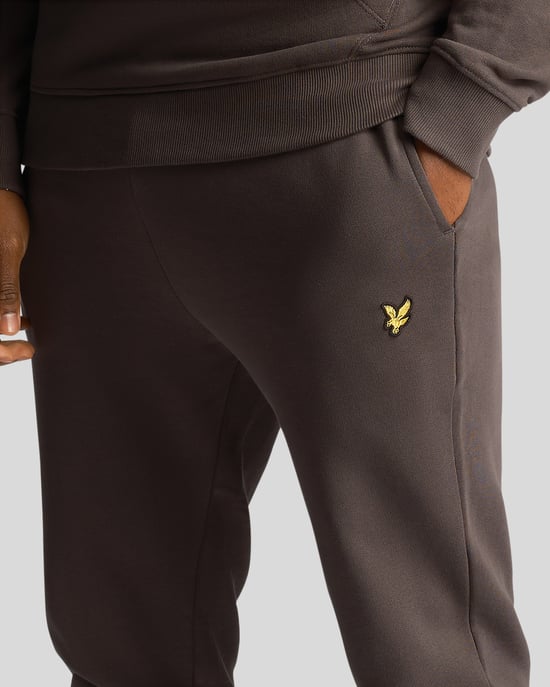 Lyle & Scott Skinny Joggingbroek in Donkergrijs - Image 4