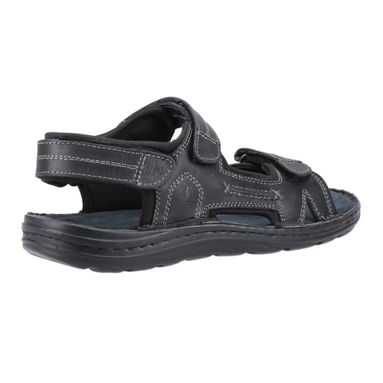 Hush Puppies Heren Alistair Leren Sandalen (Zwart) - Image 2