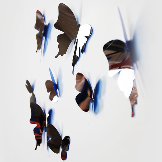 Walplus 3D Butterflies Mirror Wall Stickers, Self Adhesive, DIY, Decoration, Kids Room, Nursery, Children's room, Boy, Girl