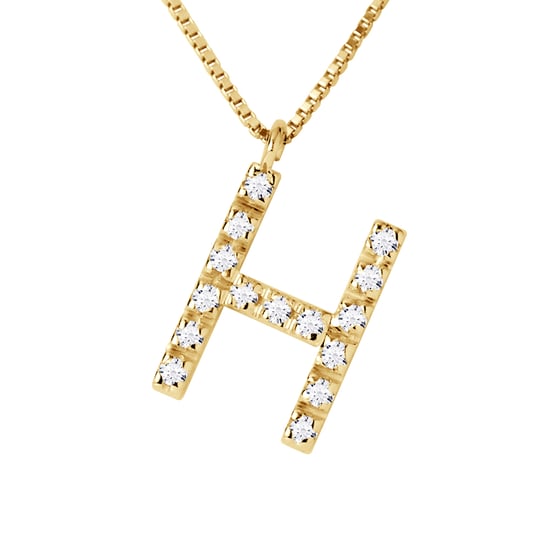 DIADEMA - Necklace with Diamonds - H - Yellow Gold