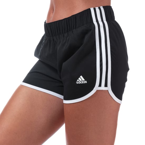 Women's adidas M10 Icon 4 Inch Shorts in Black-White - Image 1