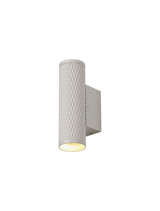 2 Light Wall Lamp GU10, Sand White, Acrylic Rings