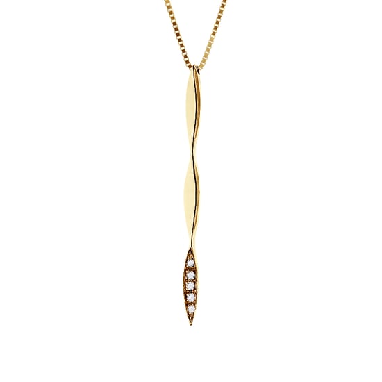 DIADEMA - Necklace with Diamonds - Yellow Gold