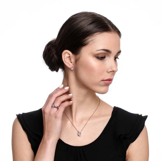 Orphelia 'Hedda' Dames 925 Sterling Zilveren Ketting met Hanger - Roze ZH-7229 - Image 4