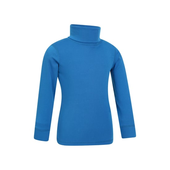 Mountain Warehouse Childrens/Kids Talus Roll Neck Long-Sleeved Top (Cobalt)