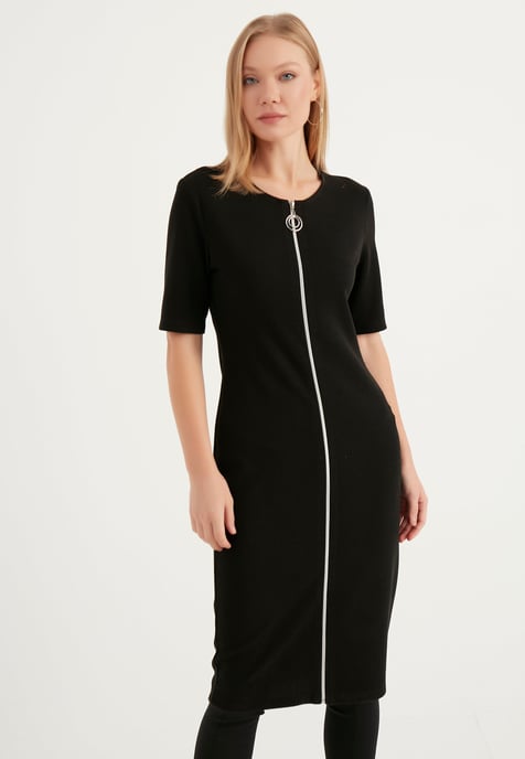 Zipper detailed dress - Image 3
