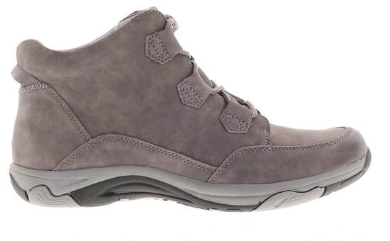 Free Spirit Womens Boots Ankle Gem Leather Lace Up grey