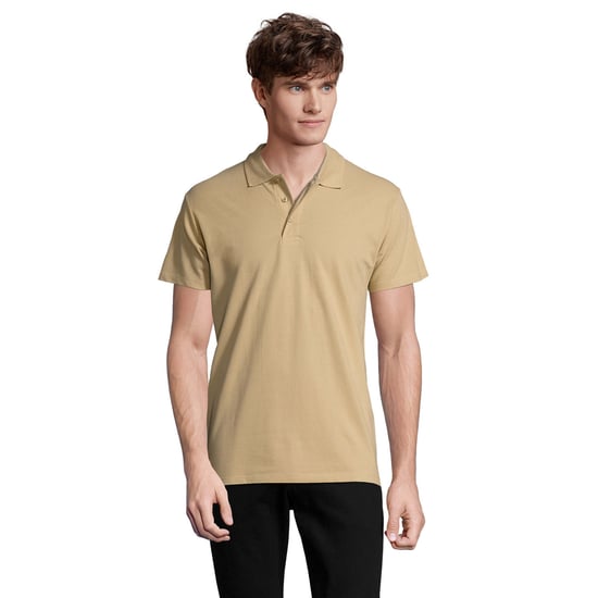 SOLS Mens Spring II Polo Shirt (Sand) - Image 1