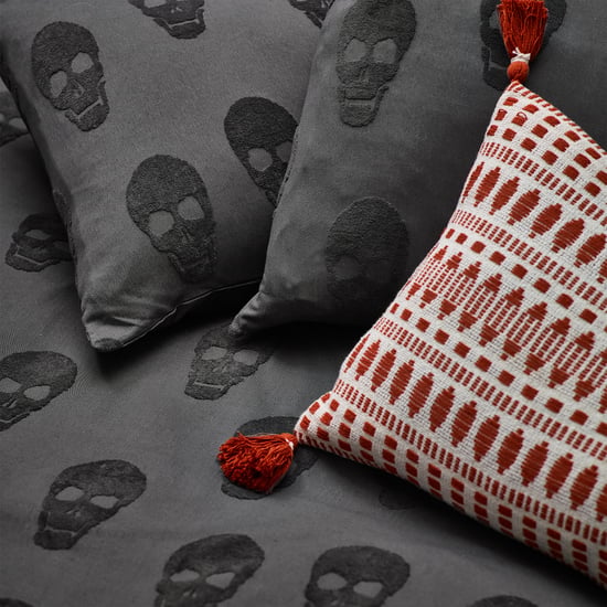 Skulls Tufted 100% Cotton Duvet Cover Set - Image 4