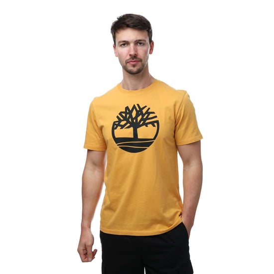 Men's Timberland Kennebec River Tree Logo T-Shirt in Yellow
