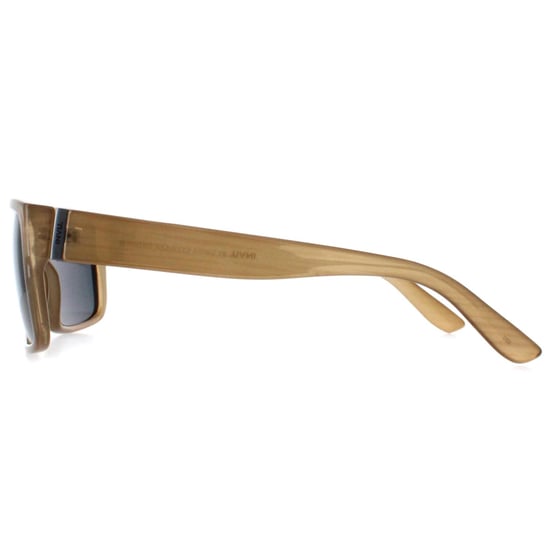 INVU Rectangle Mens Beige Cloudy Demi Blue Polarized B2130