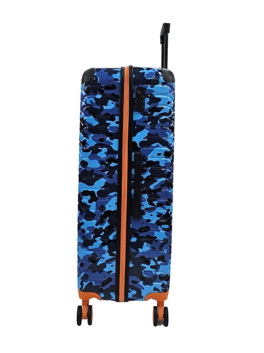 Hardshell Blue Cabin Suitcase Set Robust 8 Wheel ABS Luggage Travel Bags