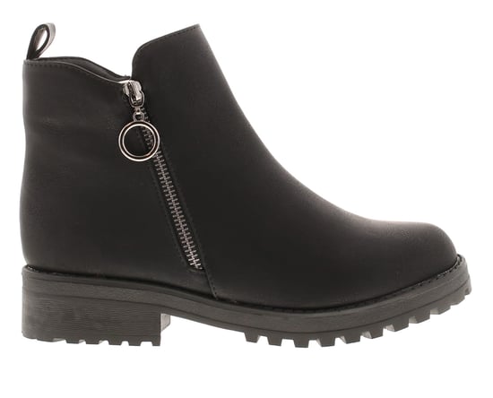 Miss Riot Girls Ankle Boots loopy black