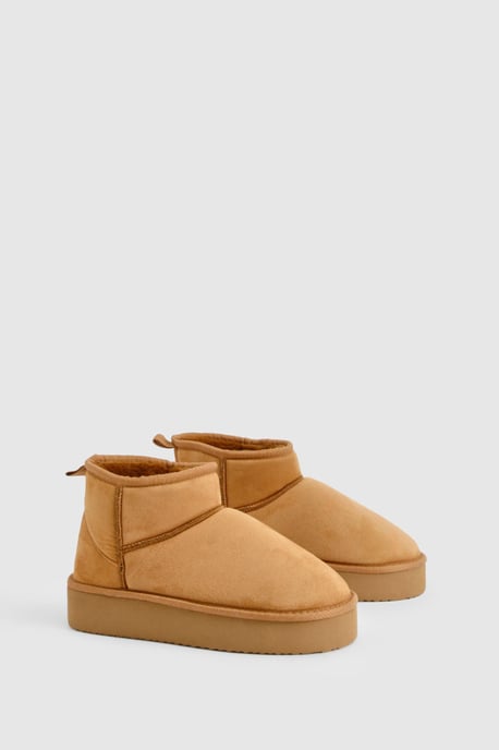 Platform Cosy Ankle Boots