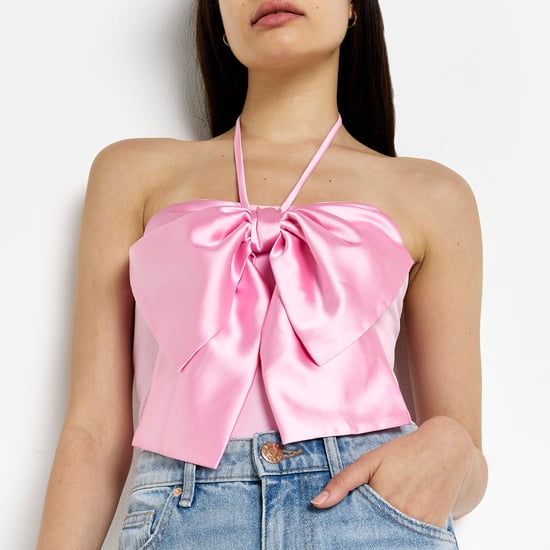 River Island Womens Bow Detail Top - Pink