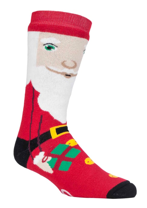 Mens Ladies Thermal Christmas Non Slip Slipper Socks with Grippers - Image 1