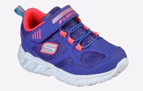 Skechers S Lights Magna-Lights Expert Level Touch Fastening Trainer Infants