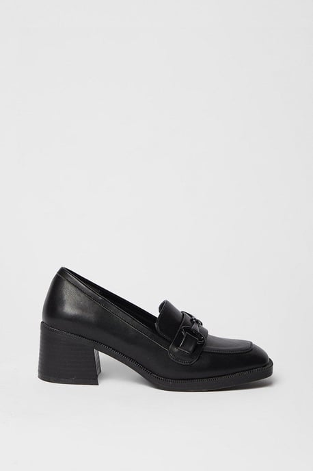 Lolita High Block Heel Snaffle Detail Loafer - Image 2