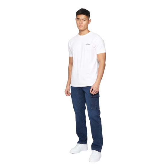 Crosshatch Heren Kremtap Cargo Jeans (Donkere wasbeurt) - Image 3