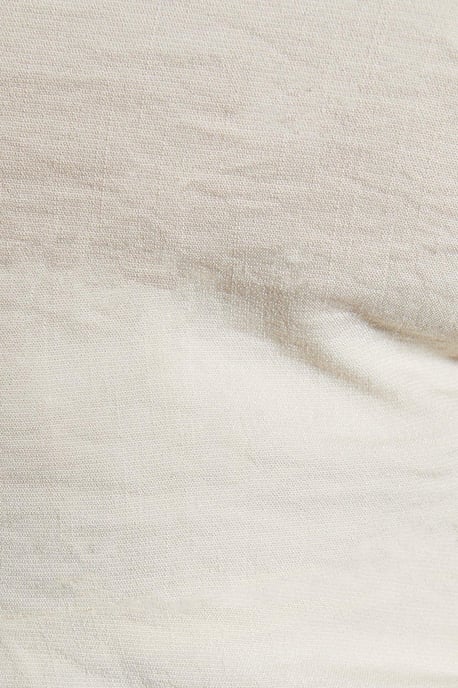 Linen Look Asymmetric Cut Out Side Top