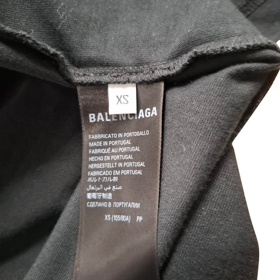 Balenciaga Logotyptryck Stencil Typ T-shirt i Svart Bomull - Image 5