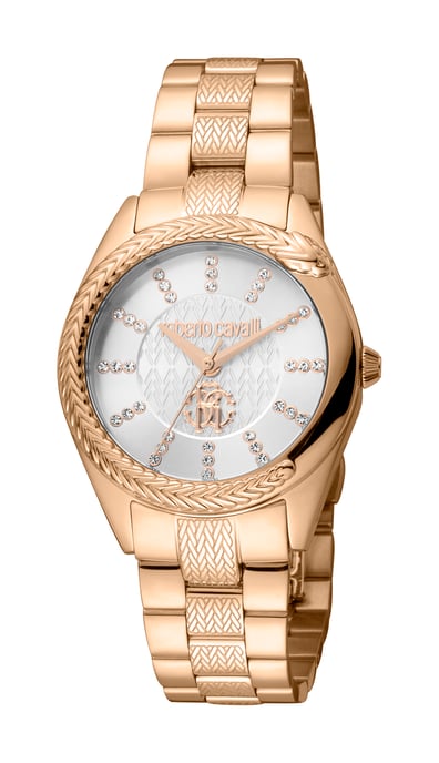 RC5L038M0075 Roberto Cavalli 4894626190018 Womens Quartz Stainless Steel Silver 5 ATM 32 mm Watch - Image 1