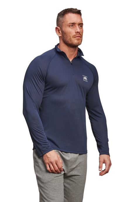 Performance Long Sleeve Quarter Zip - Navy