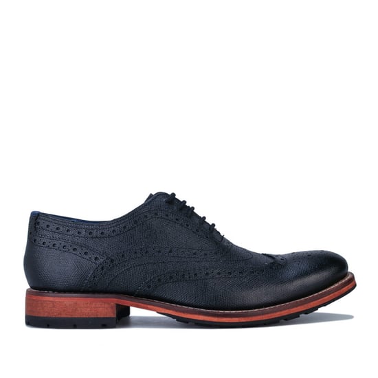 Guri Leather Brogue Shoe in Black