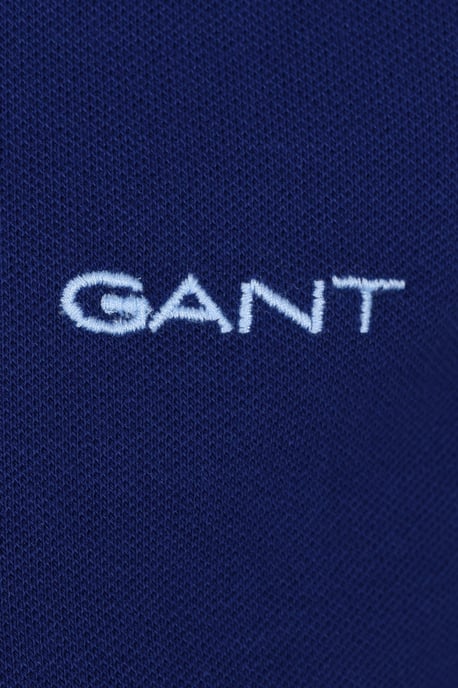 Gant Contrast Collar Ss Polo Shirt Rich Navy