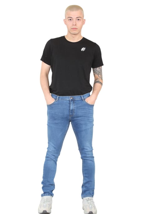 MYT Heren skinny fit jeans stretch denim in middenblauw - Image 6