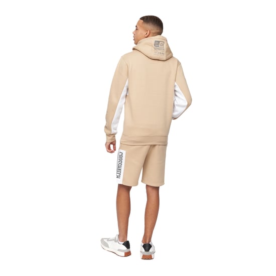 Crosshatch Mens Silomane Hoodie (Stone) - Image 2