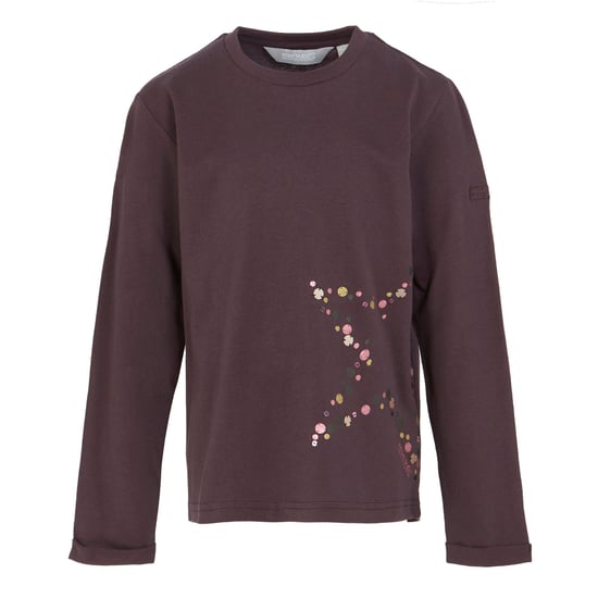 Regatta Childrens/Kids Wenbie III Star Long-Sleeved T-Shirt (Deep Plum)