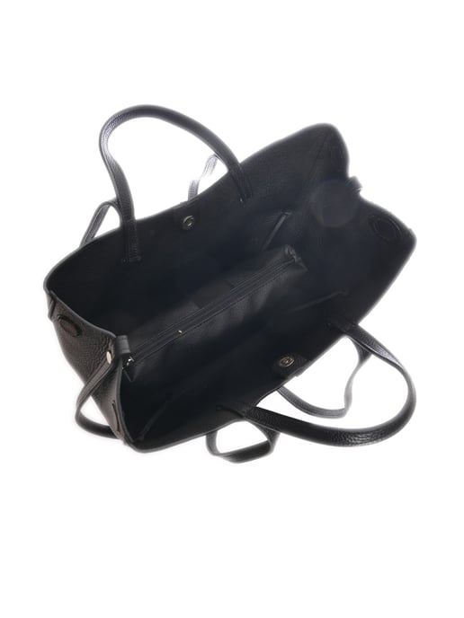 Luisa Vannini Black Leather Bag