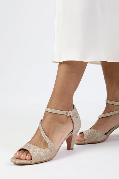 Wheres That From Womens 'Loreza' Low Kitten Heel With Crossover Strap