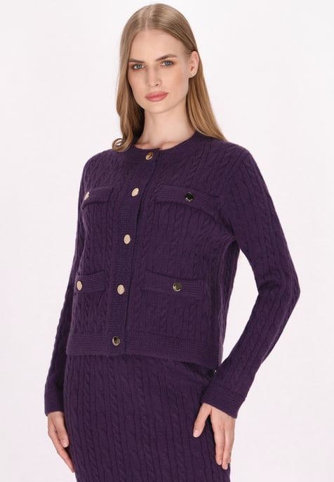 Dreimaster Vest Dames paars - Image 3