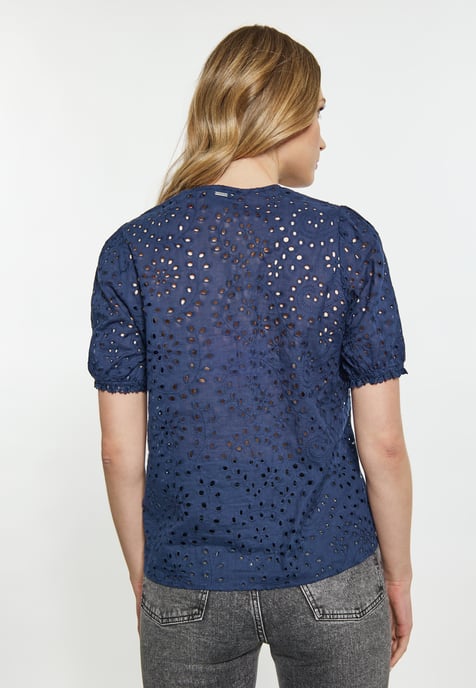 Dreimaster Blouse Dames marine - Image 4