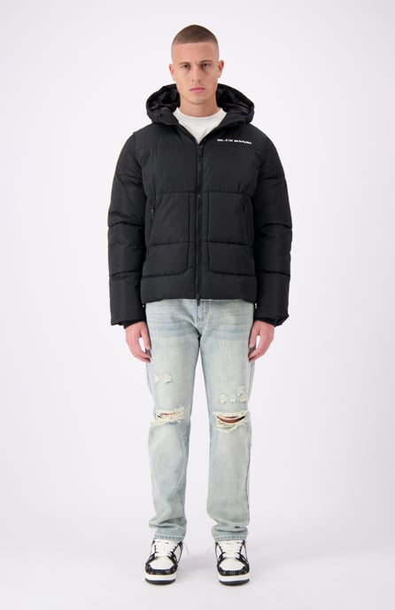 Black Bananas Block Puffer Jacket, Black