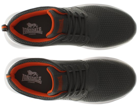 Lonsdale Mens Trainers Durham Lace Up grey