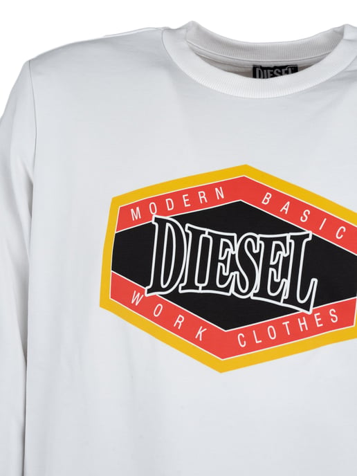 Diesel Sweatshirt Felpa Men's White
