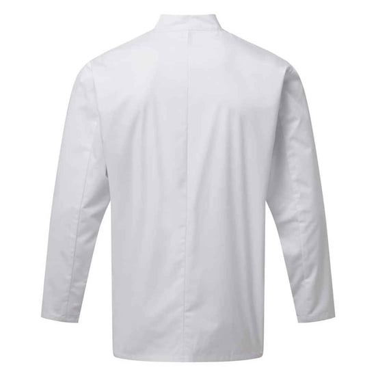 Premier Heren Essentieel koksjasje met lange mouwen (Wit) - Image 2
