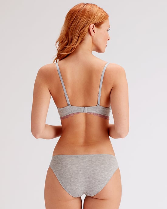 Casual Comfort Moulded T-Shirt Bra - Grey Marl/Sugar Plum